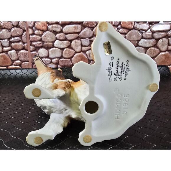 1986 HOMCO Mexico ~ Masterpiece Porcelain ~ COLLIE DOG Figurine - Picture 7 of 9
